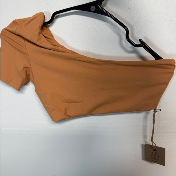 Free People Toast Signature One Shoulder Crop Top Sandstone Size Small - Picture 1 of 5
